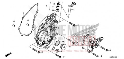 PANNEAU CARTER-MOTEUR G. CRF250RL de 2020